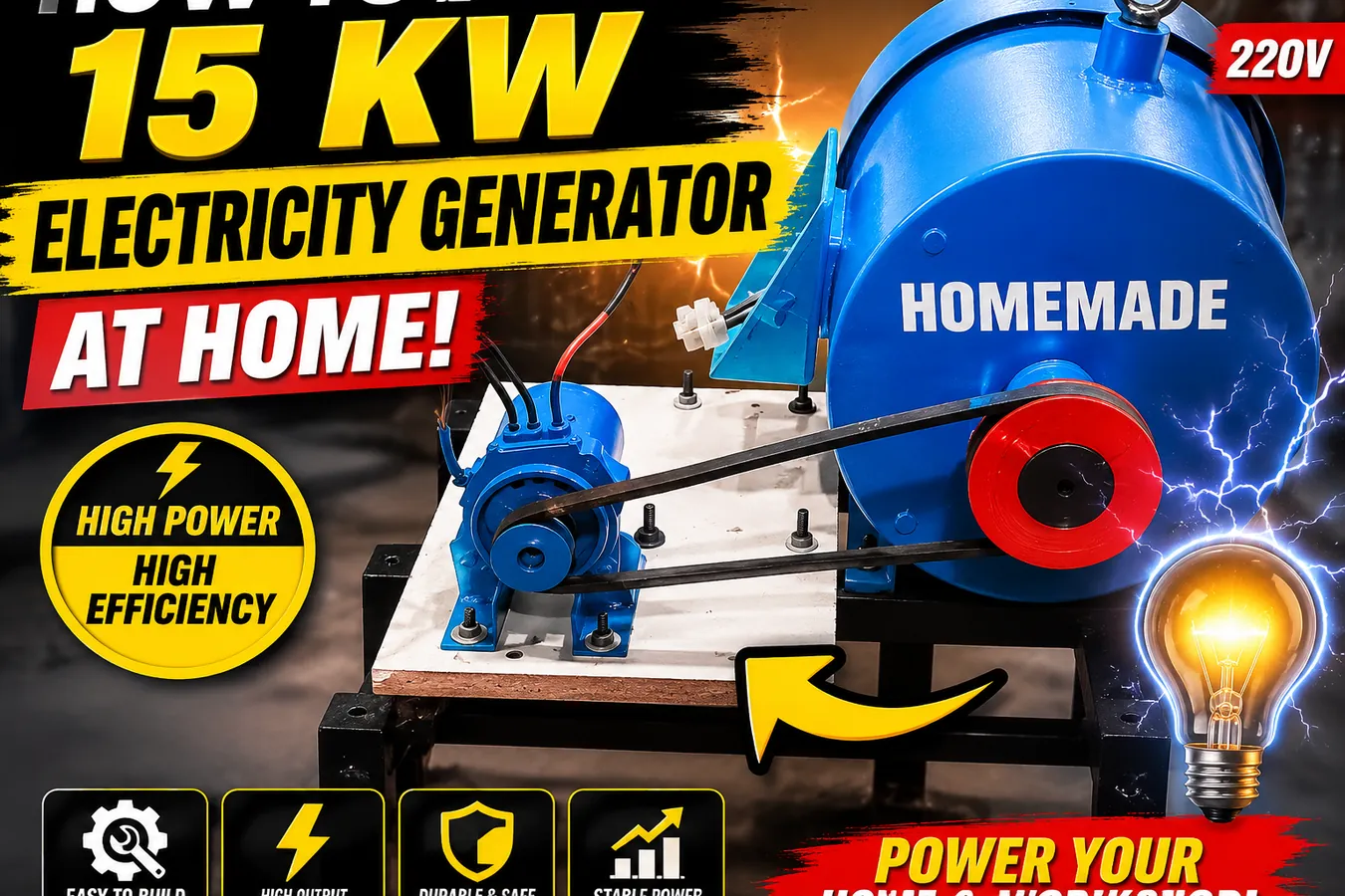 15 kW Electricity Generator
