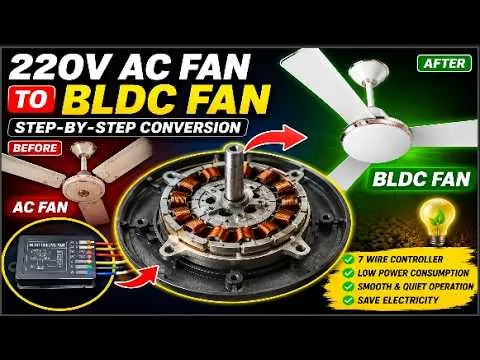 Ac to bldc ceiling fan conversion guide