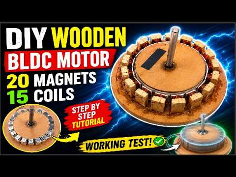 DIY Wooden BLDC Motor