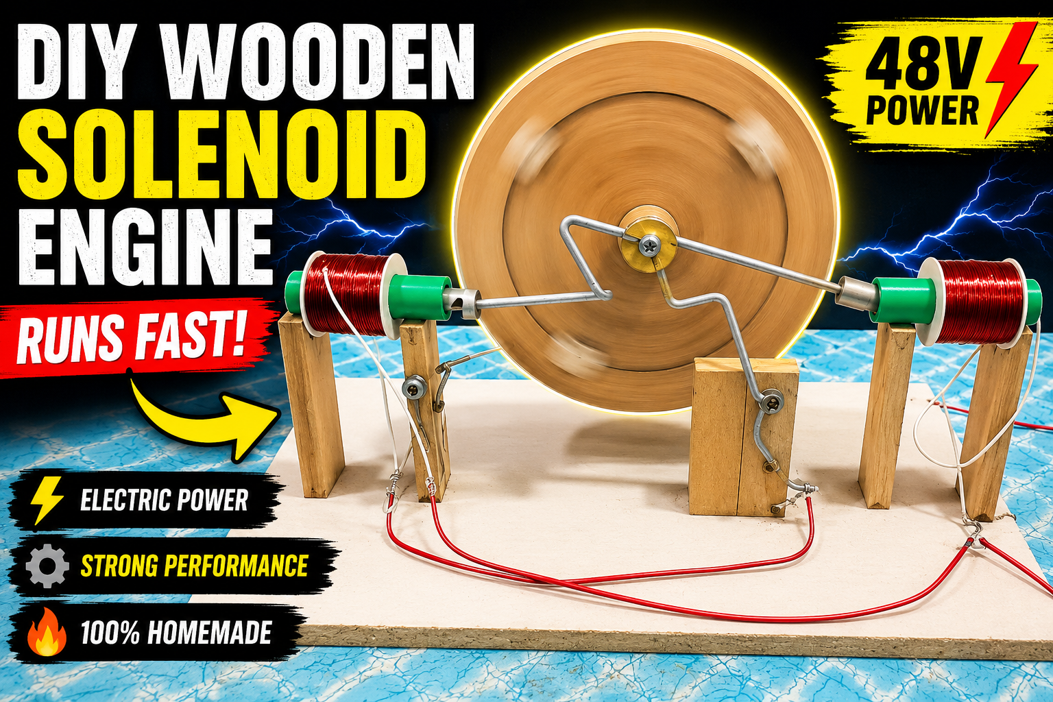DIY electricity generator using old parts