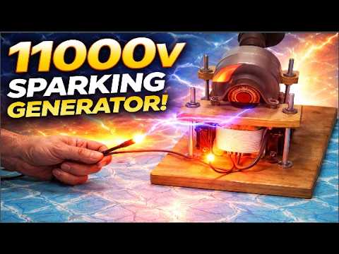 How to Make an 11,000 Volt Sparking Generator at Home (Step-by-Step Guide)