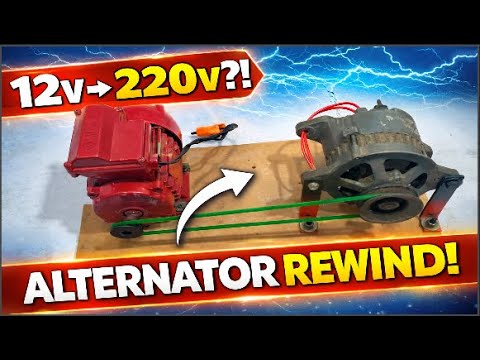 How to Rewind a Car Alternator for 220V Output